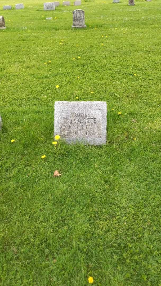Charlotte Knutty's grave. Photo 2