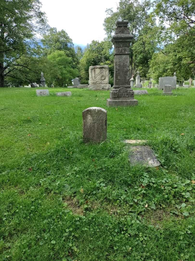 Edward John Labadie's grave. Photo 1