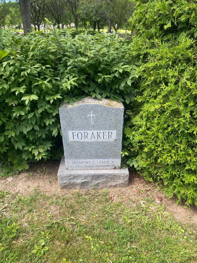 Eleanore C. Foraker's grave. Photo 2