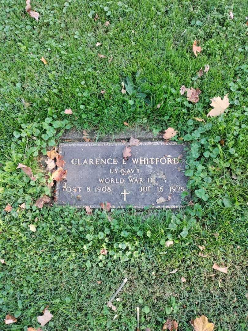 Clarence Edward Whitford's grave. Photo 2