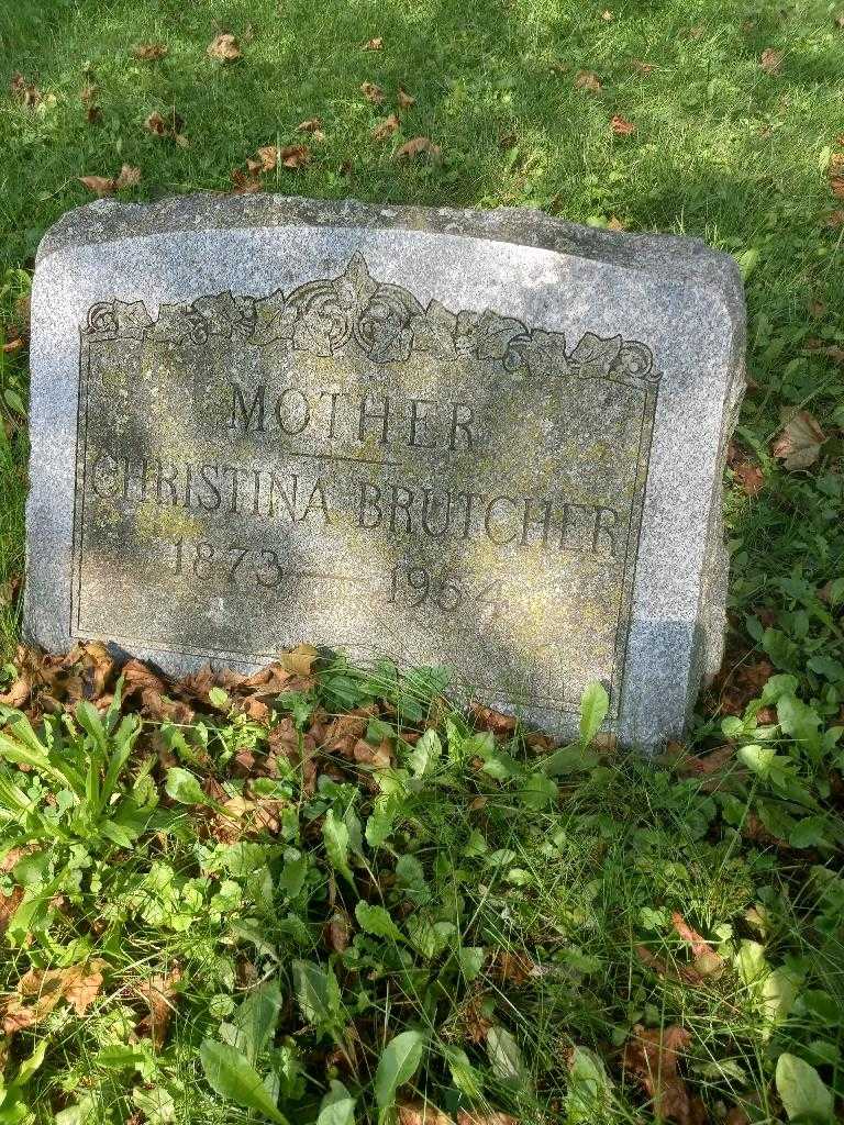 Christina R. Brutcher's grave. Photo 2