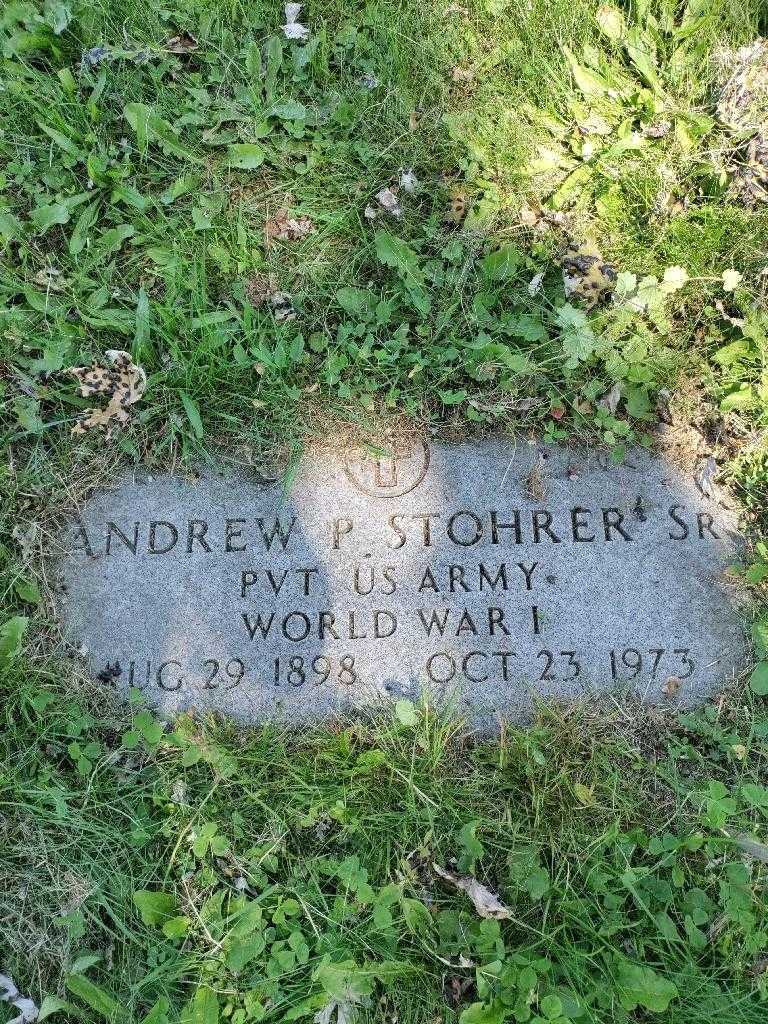 Andrew P. Stohrer Senior's grave. Photo 1