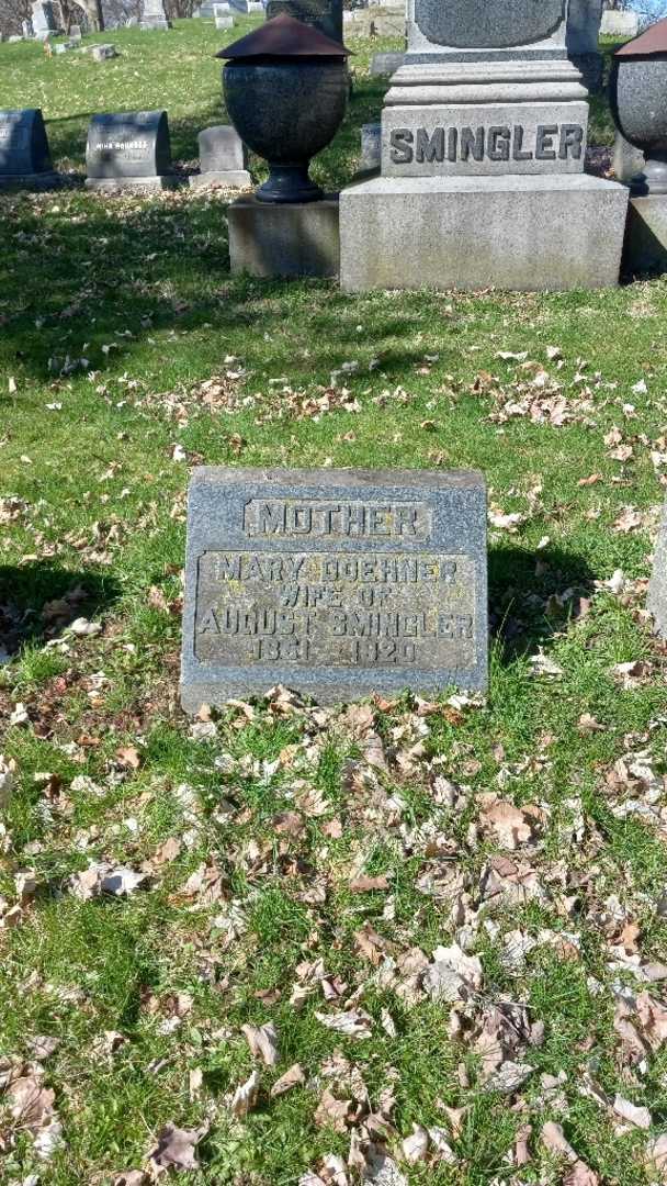 Mary Doehner Smingler's grave. Photo 2