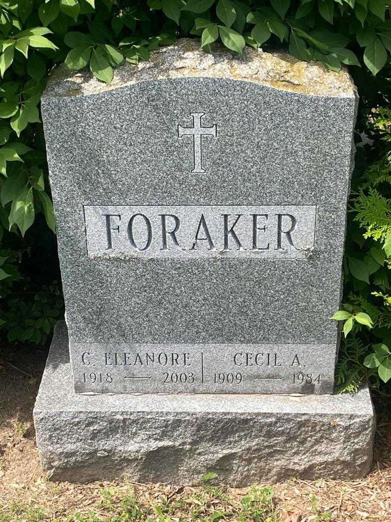 Eleanore C. Foraker's grave. Photo 3