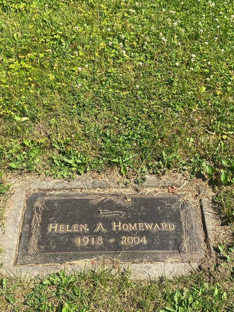 Helen A. Homeward's grave. Photo 3