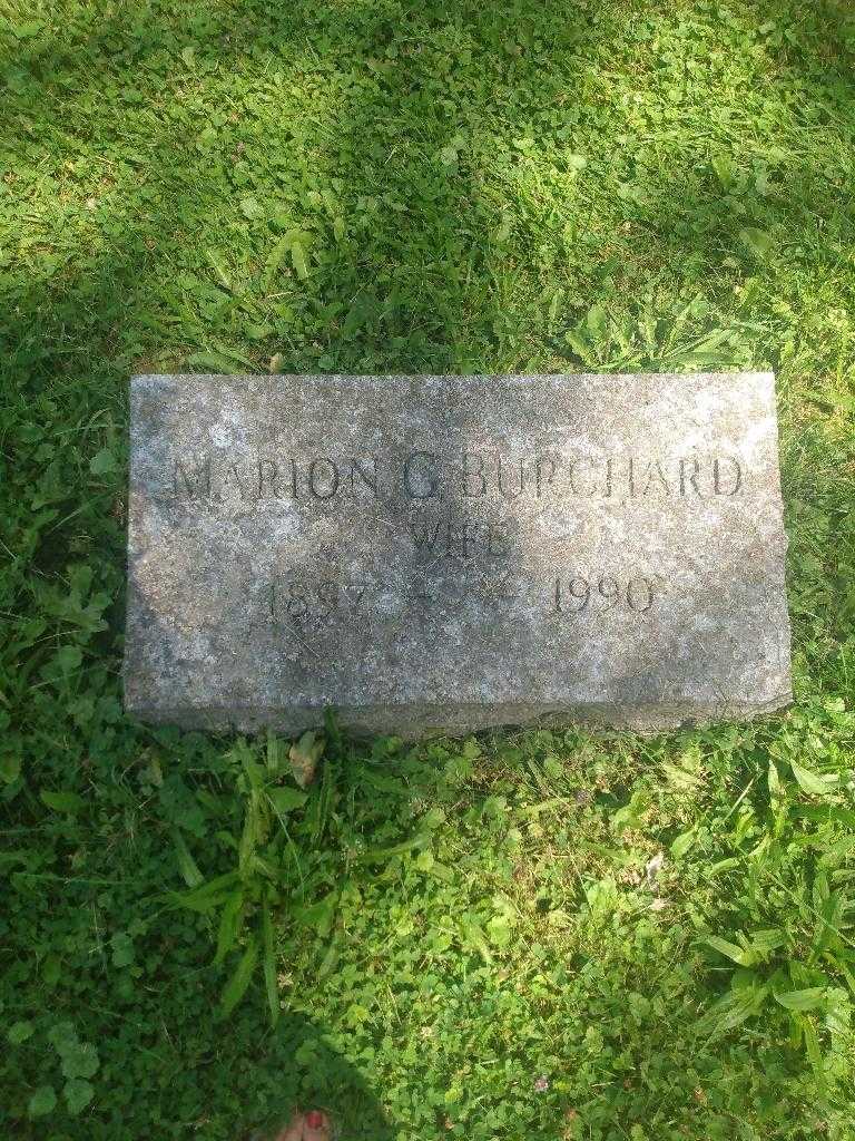 Marion C. Burchard's grave. Photo 2