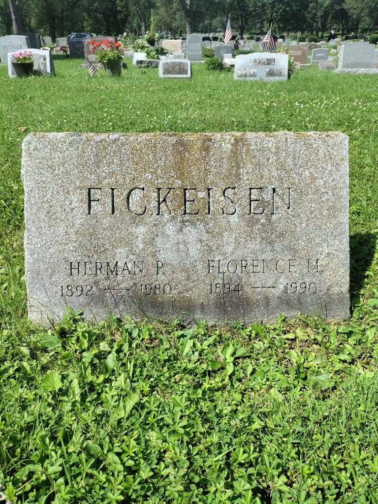 Herman P. Fickeisen's grave. Photo 3