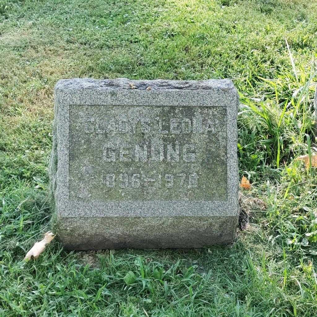 Gladys Leona Genung's grave. Photo 3