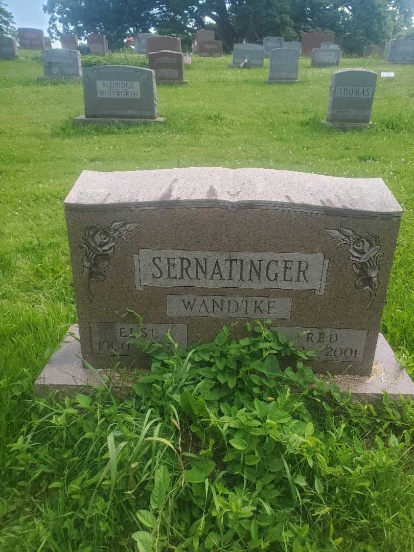 Else Sernatinger Wandtke's grave. Photo 3