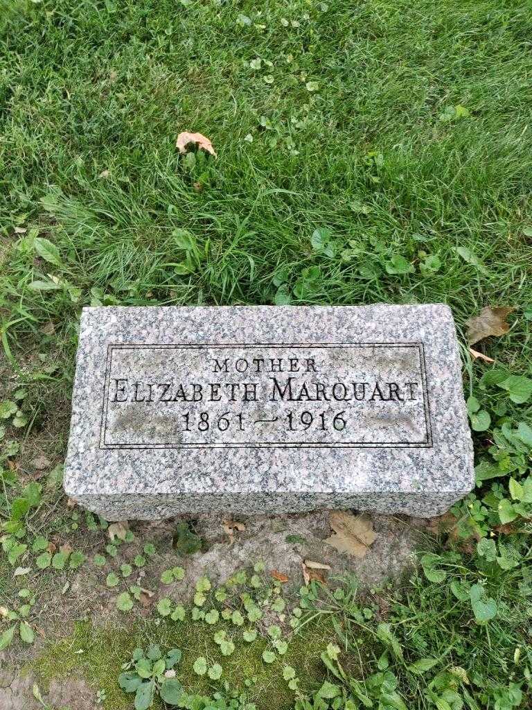 Elizabeth Marquart's grave. Photo 3