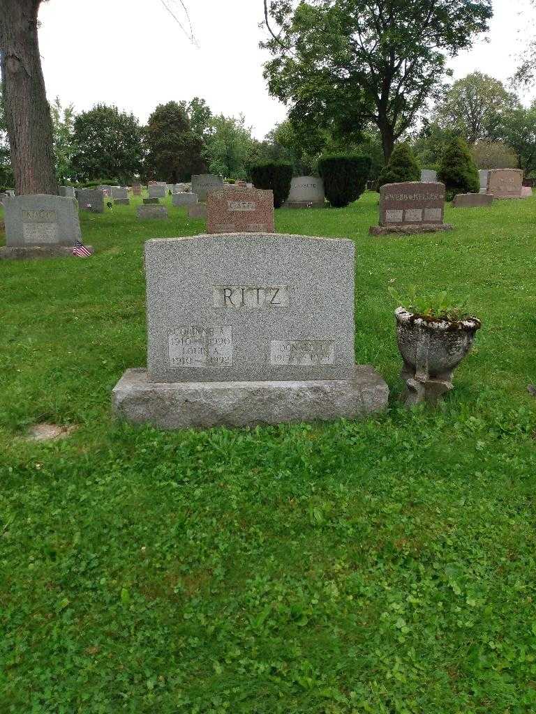 Donald E. Ritz's grave. Photo 1