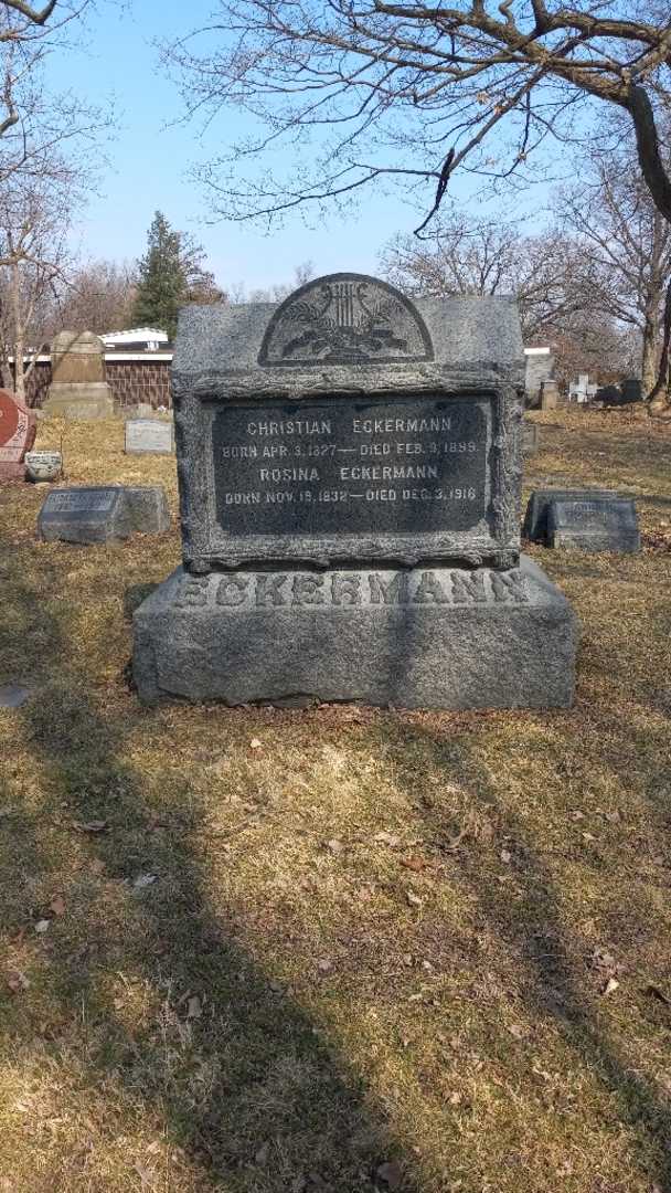 Christian Eckermann's grave. Photo 3