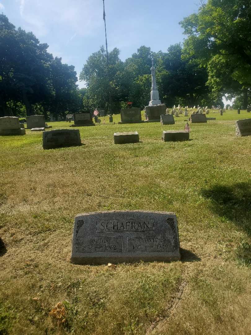 Charles Schafran's grave. Photo 1