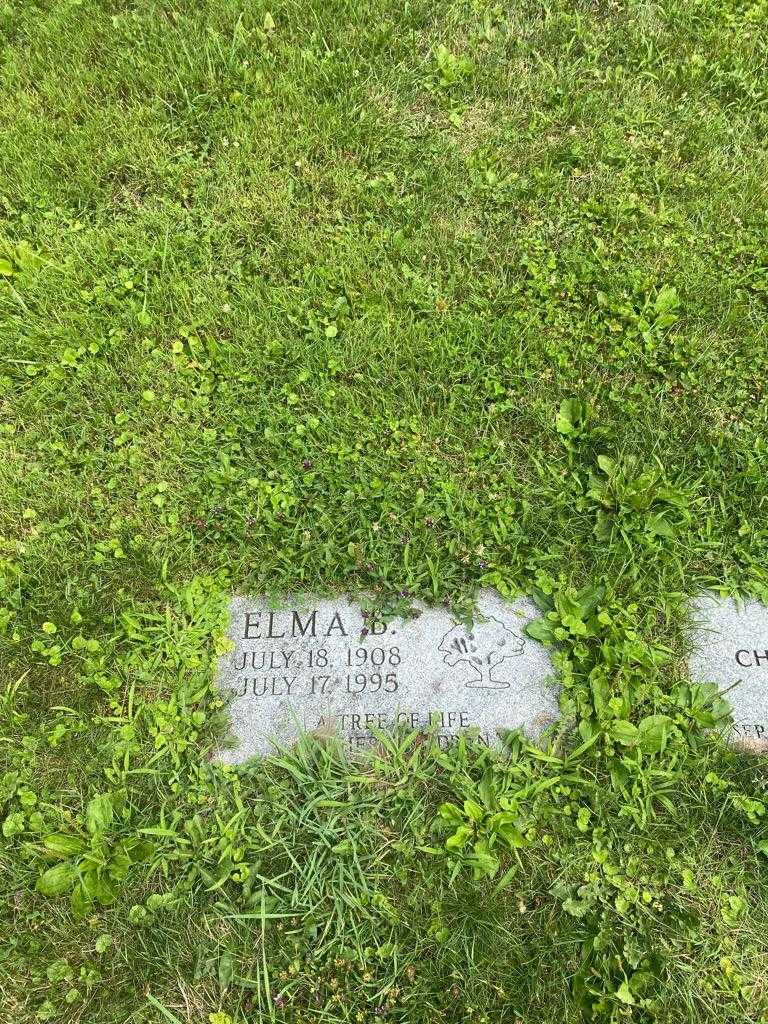 Elma B. Warner's grave. Photo 1