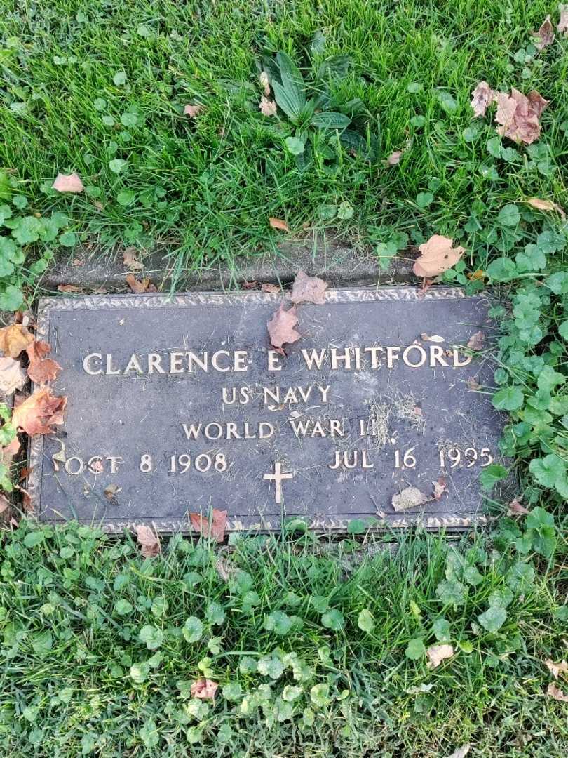 Clarence Edward Whitford's grave. Photo 3