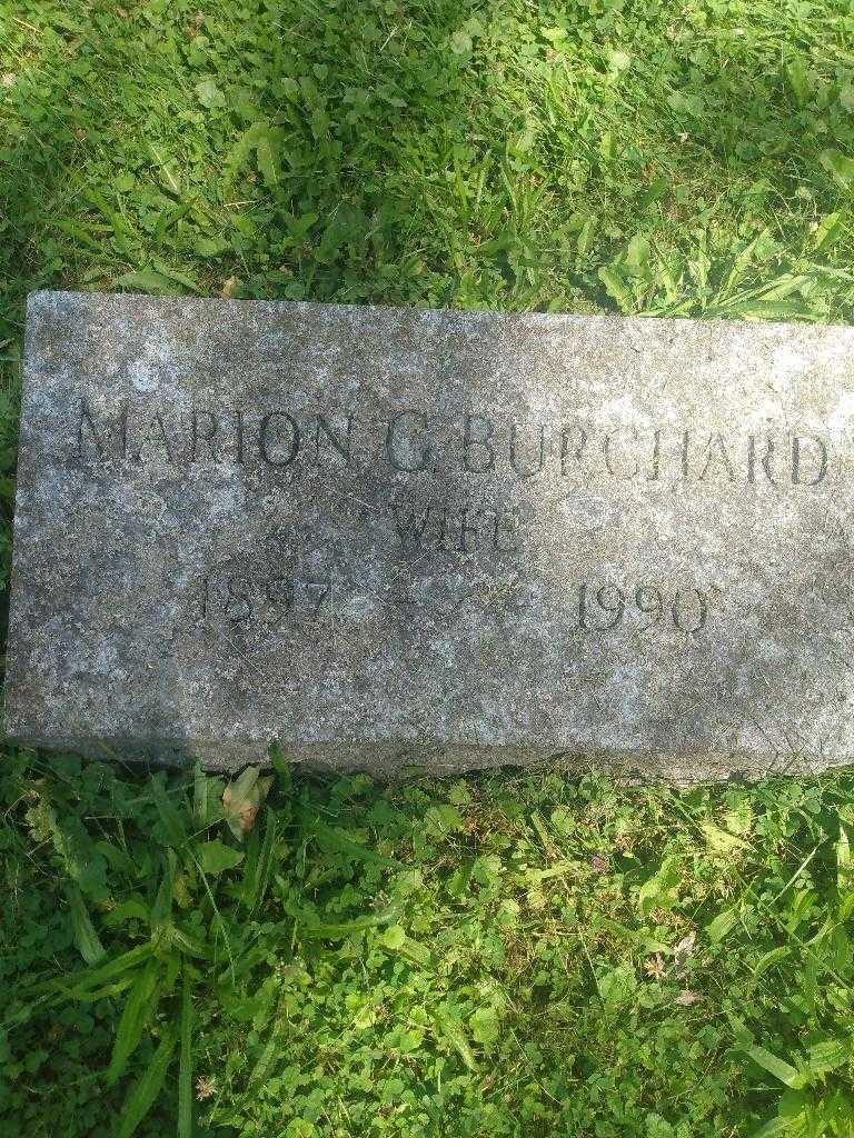 Marion C. Burchard's grave. Photo 3