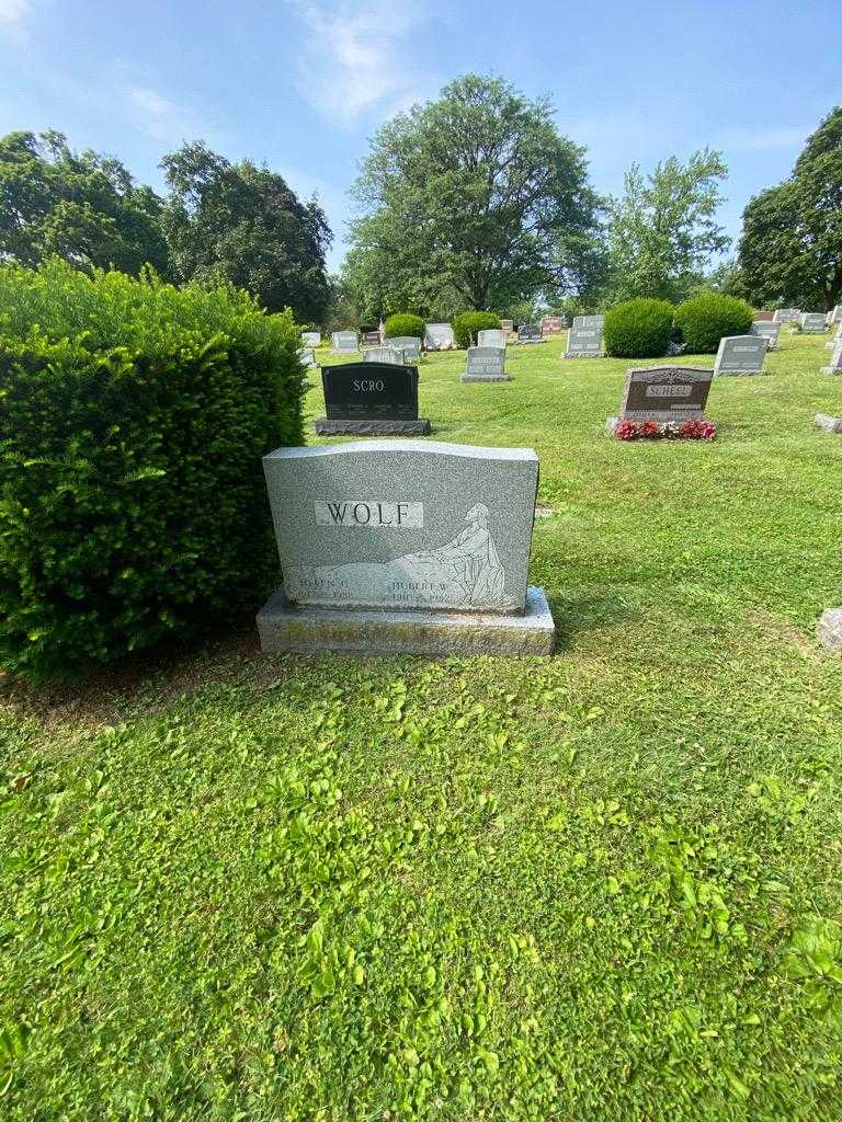 Hubert W. Wolf's grave. Photo 1