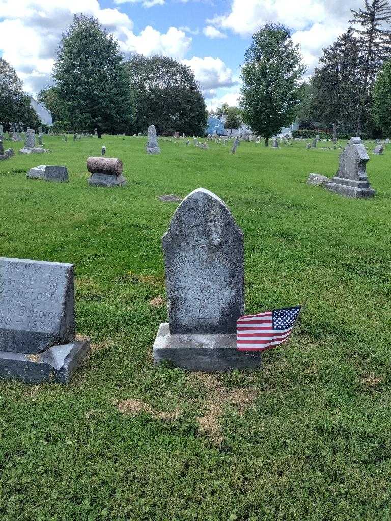 George W. Burdick's grave. Photo 1