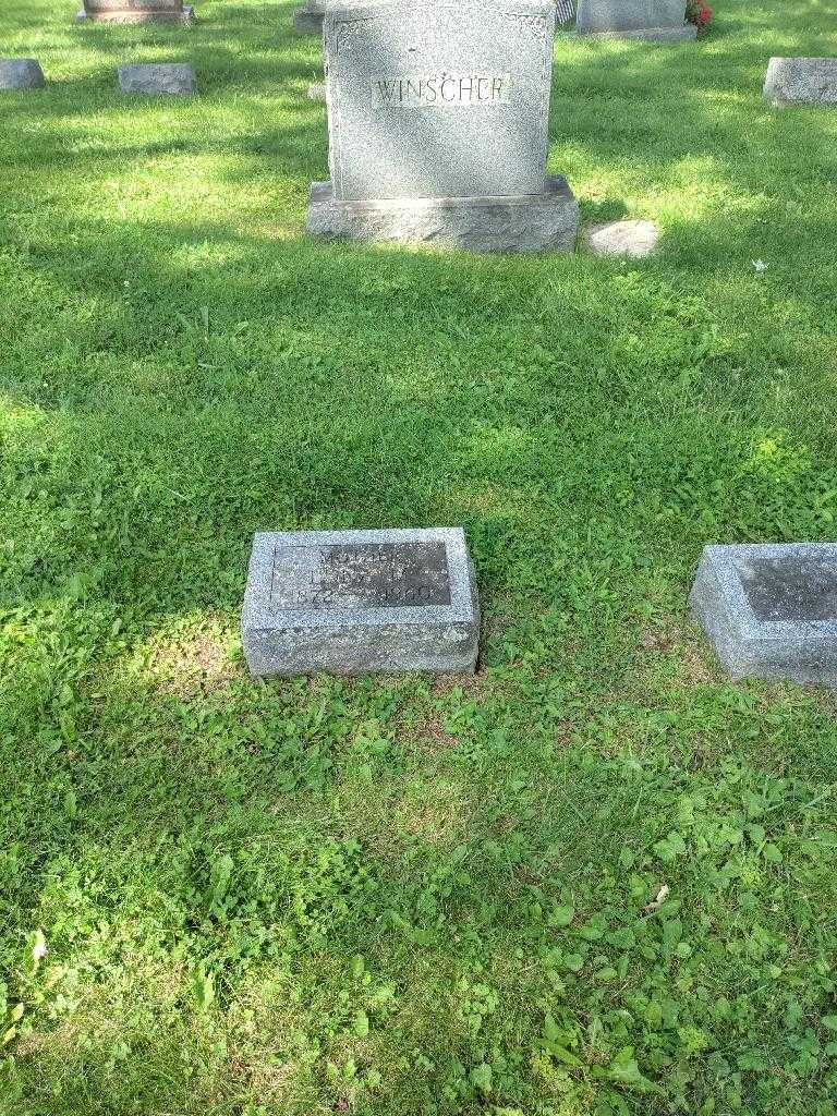 Edna M. Wincher's grave. Photo 1
