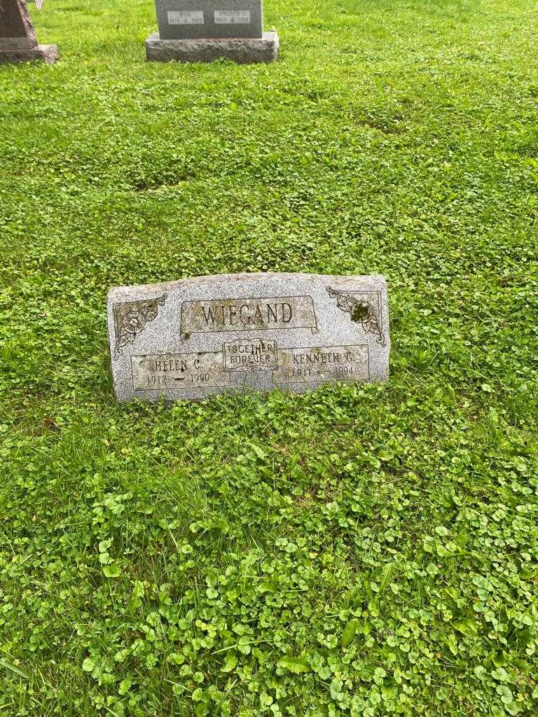 Kenneth G. Wiegand's grave. Photo 2