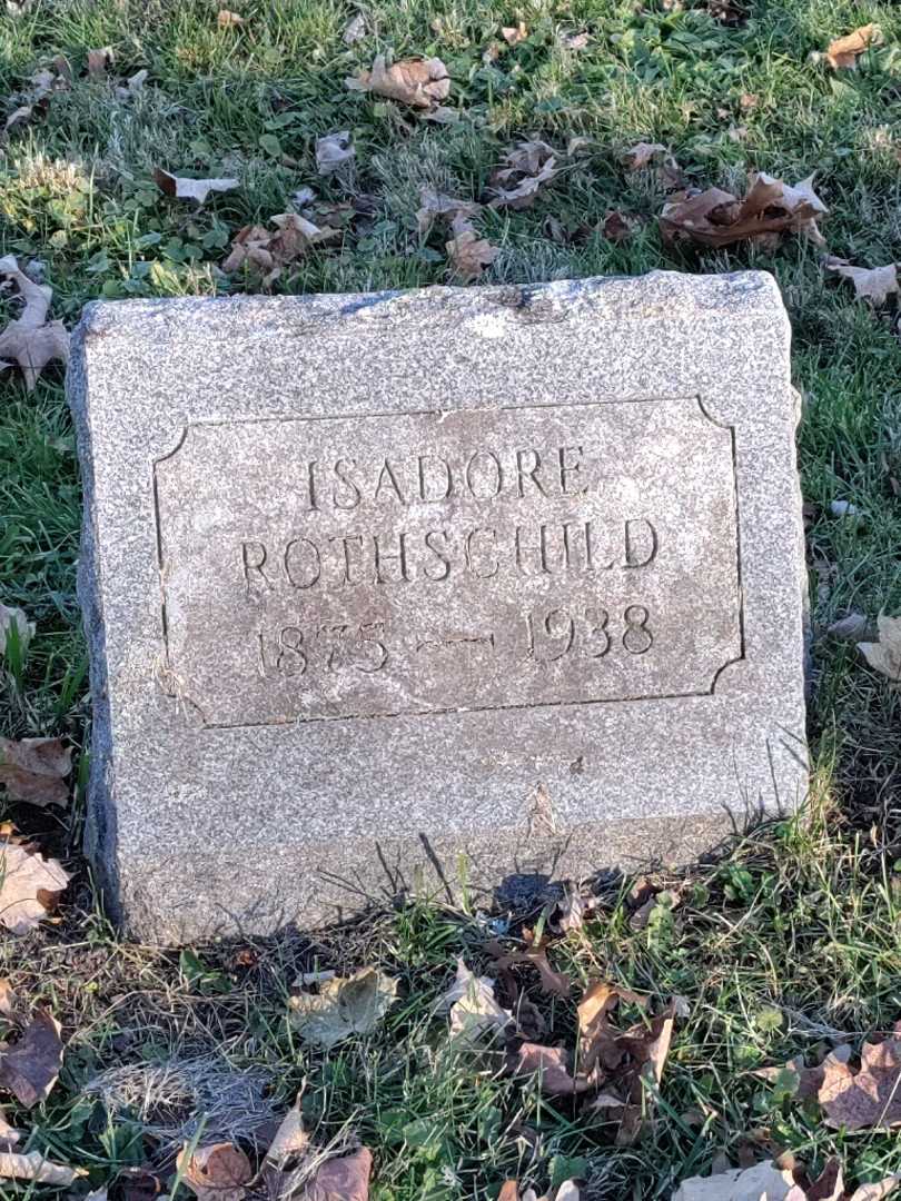 Isadore Rothschild's grave. Photo 3