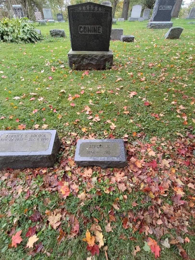 Bertha M. Conine's grave. Photo 2