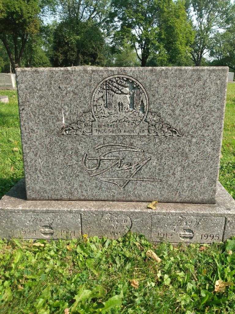 Mary E. Frey's grave. Photo 3