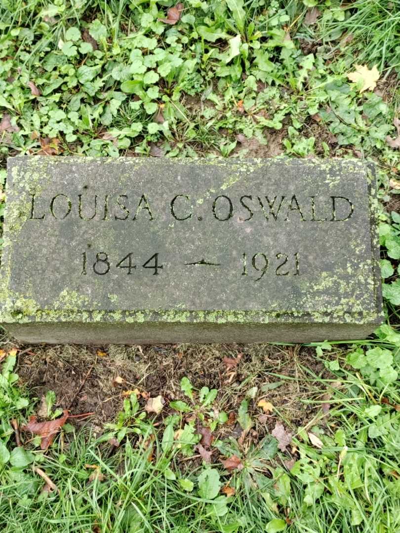 Louisa C. Oswald's grave. Photo 3