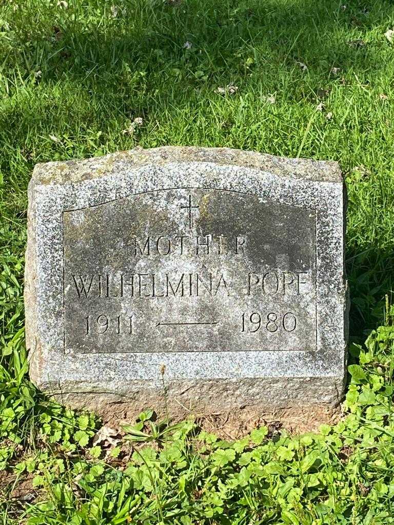 Wilhelmina Pope's grave. Photo 3