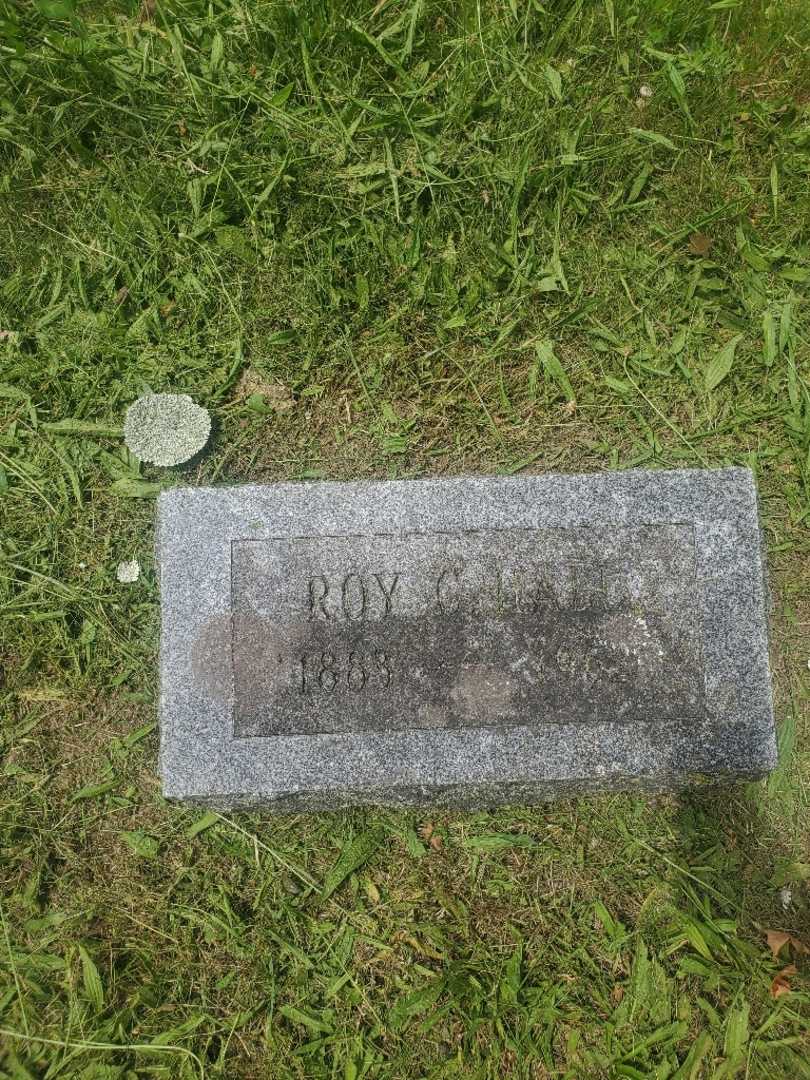 Roy C. Hall's grave. Photo 3