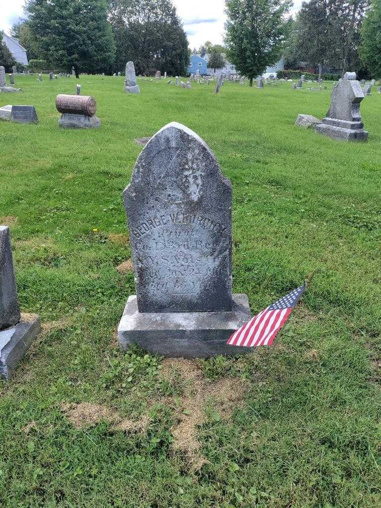 George W. Burdick's grave. Photo 2