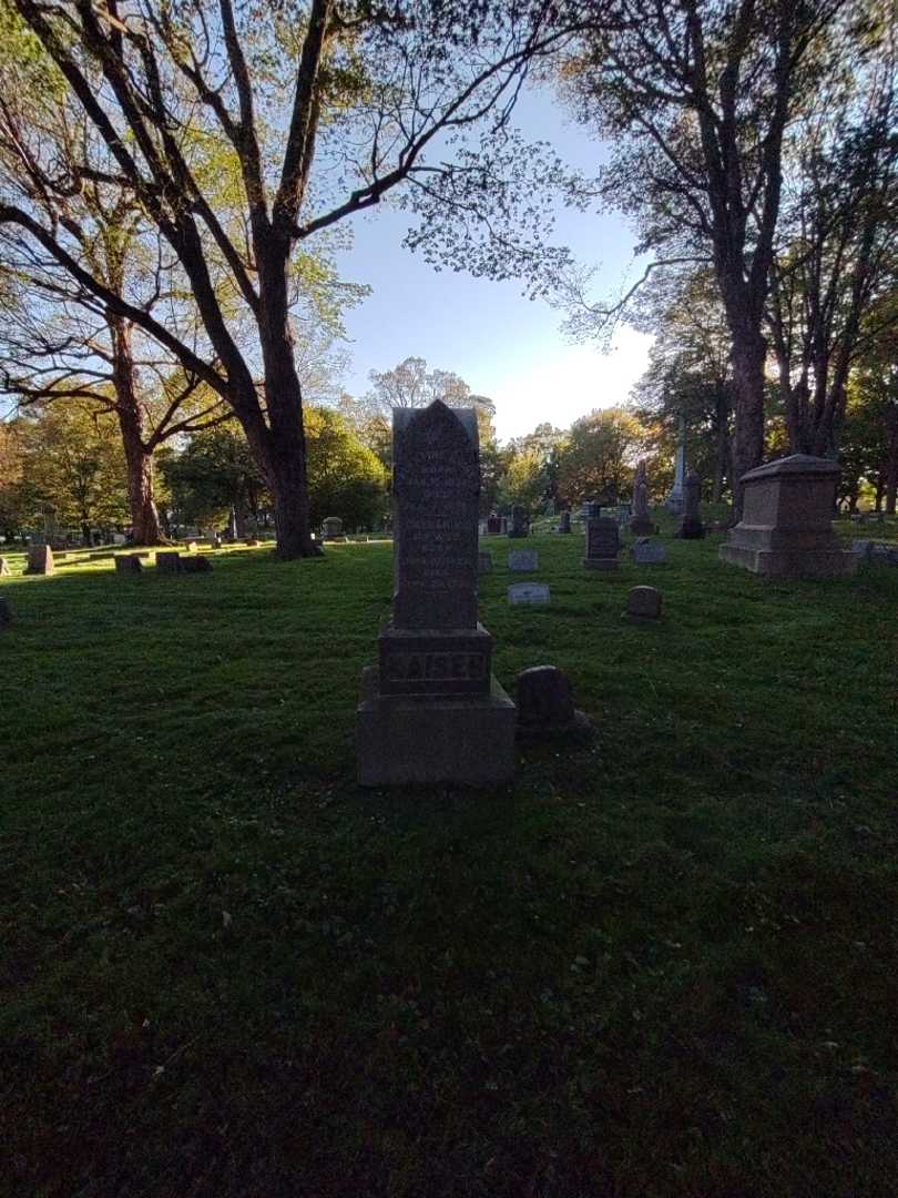 Catharine Kaiser's grave. Photo 1