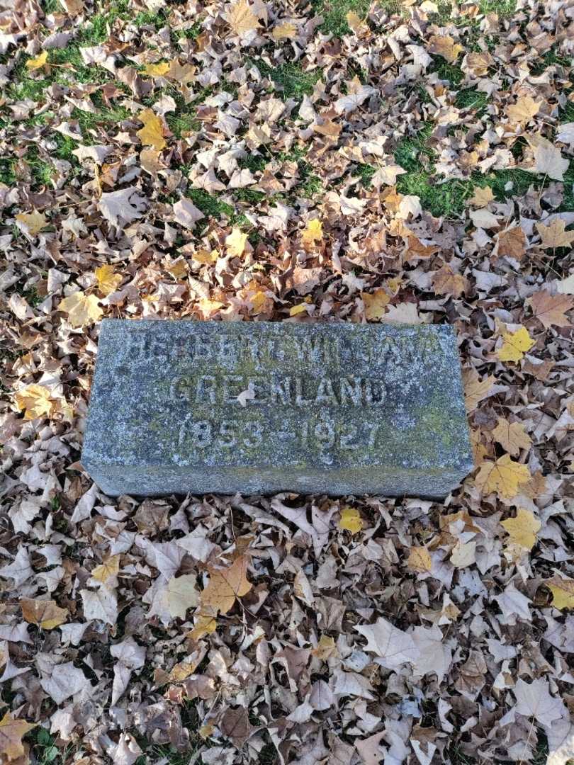 Herbert William Greenland's grave. Photo 2