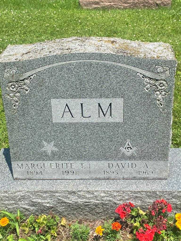 Marguerite T. Alm's grave. Photo 3