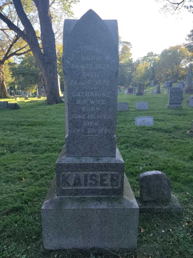 Catharine Kaiser's grave. Photo 2