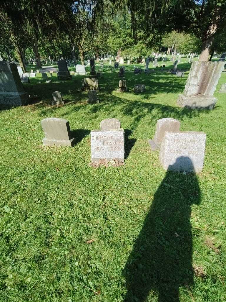 Christine M. Kniskern's grave. Photo 1