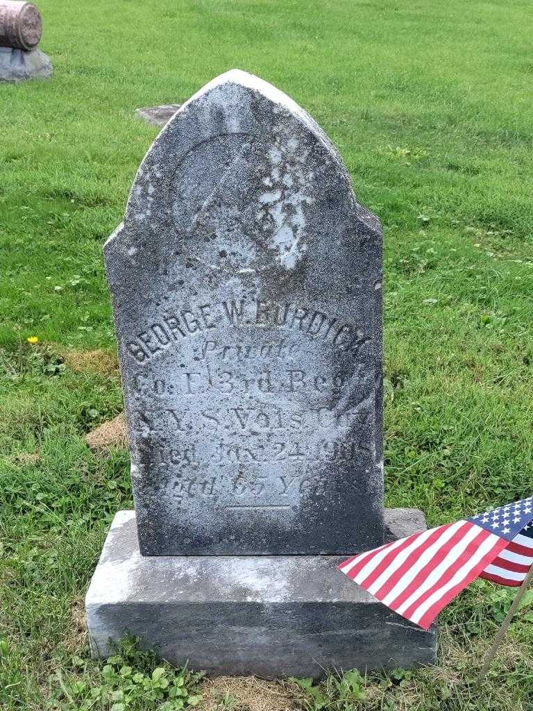 George W. Burdick's grave. Photo 3