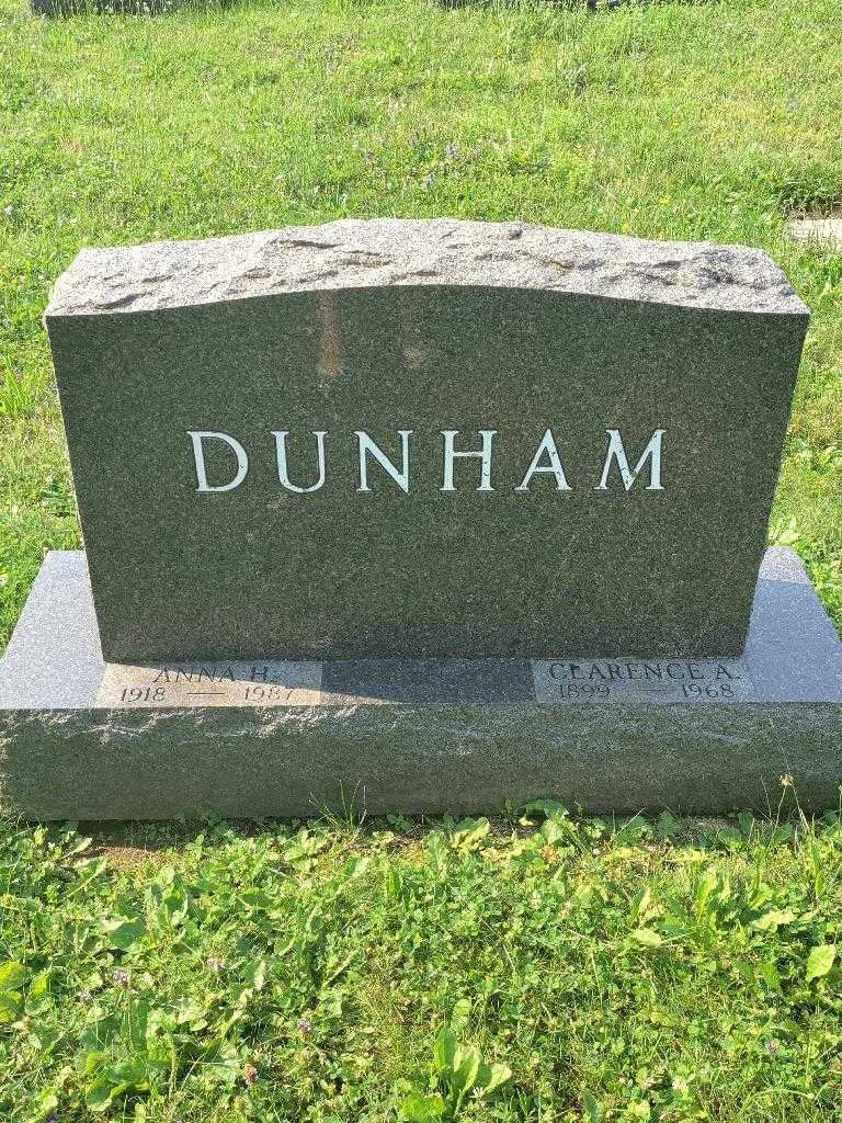 Clarence A. Dunham's grave. Photo 2