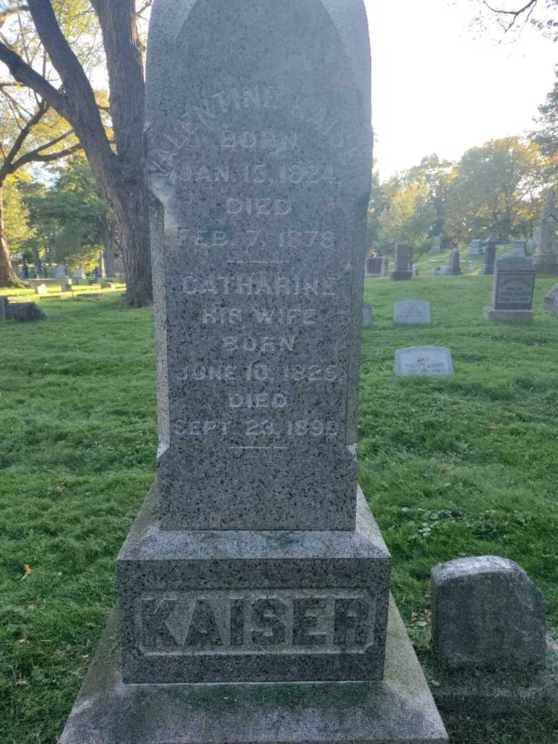 Catharine Kaiser's grave. Photo 3