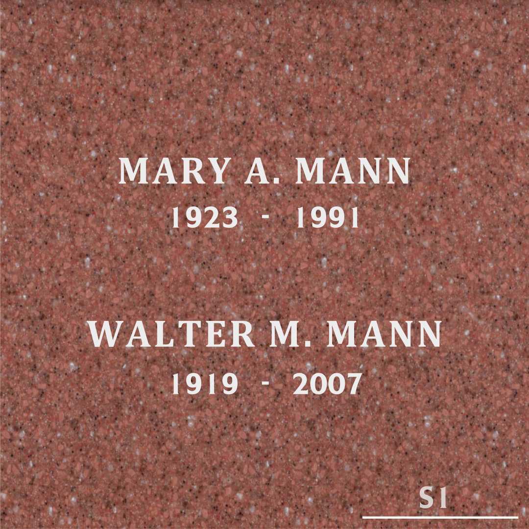 Mary A. Mann's grave