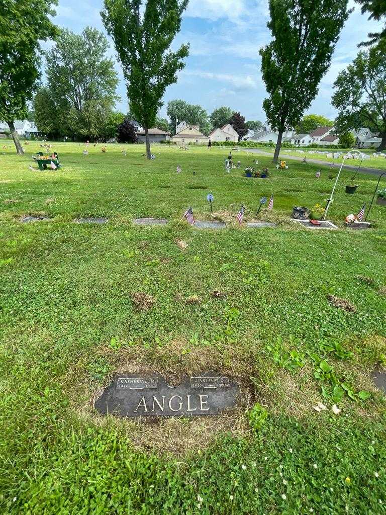 Katherine M. Angle's grave. Photo 1