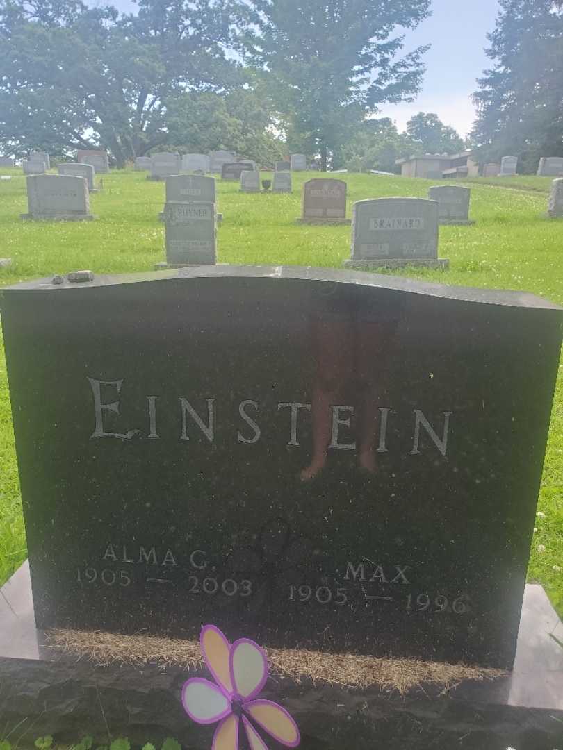 Alma Lina G. Einstein's grave. Photo 1