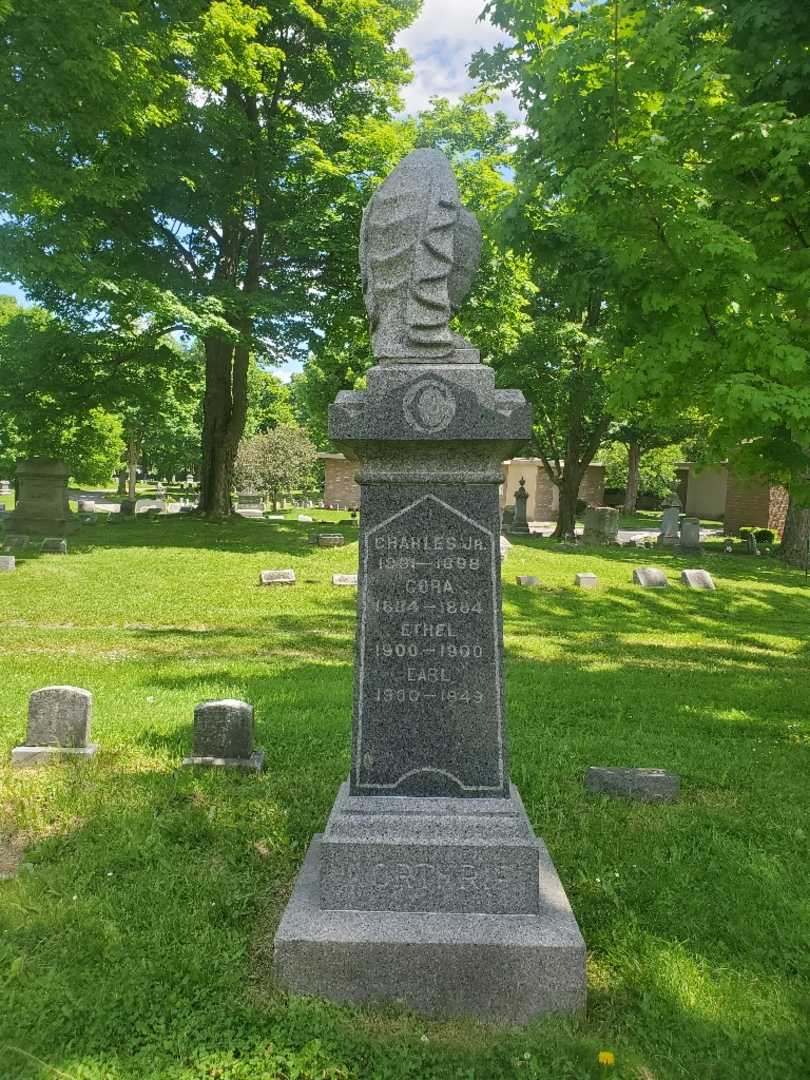 Cora A. Northrip's grave. Photo 2