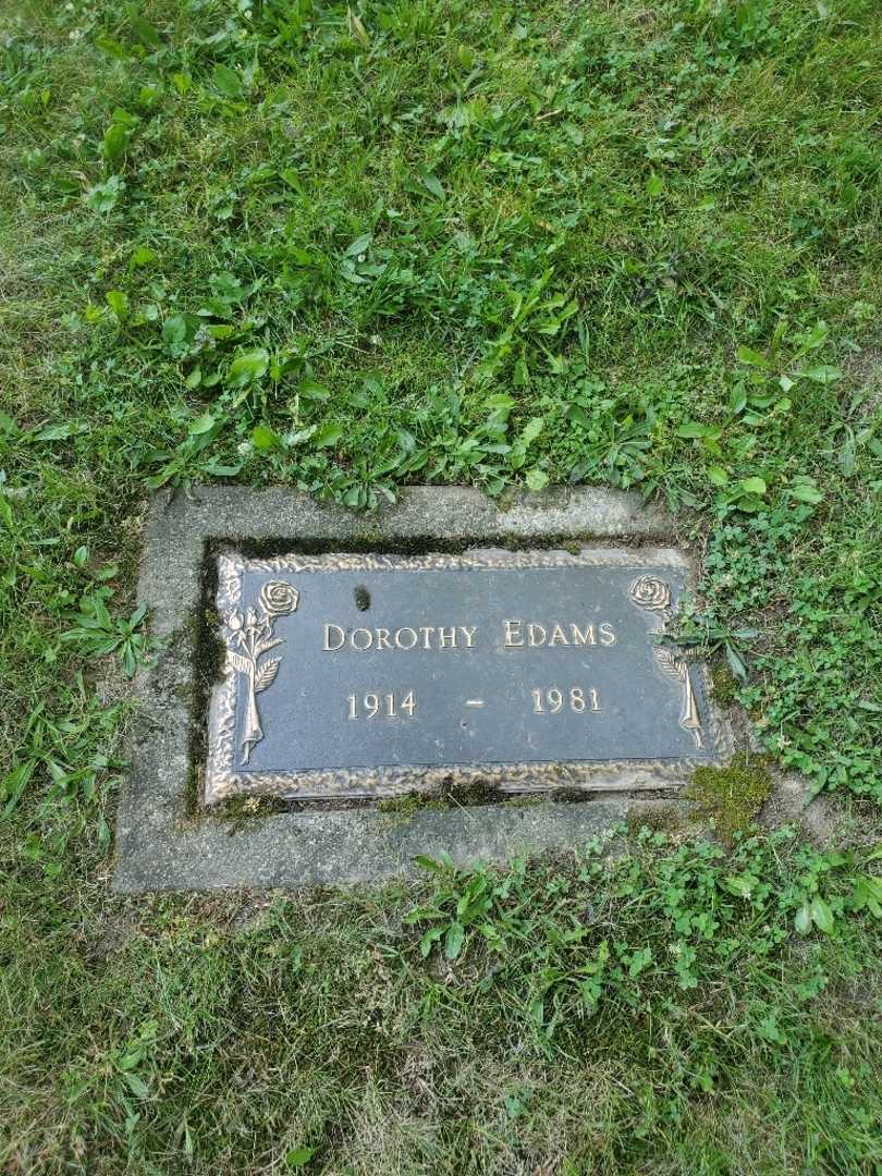 Dorothy Edams's grave. Photo 2