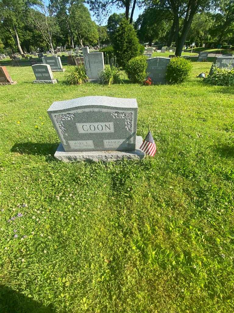 Francis E. Coon's grave. Photo 1