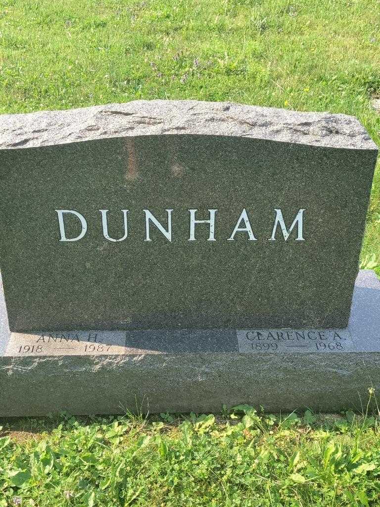 Clarence A. Dunham's grave. Photo 3