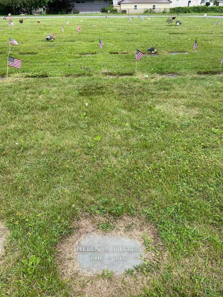 Helen J. Rittell's grave. Photo 2