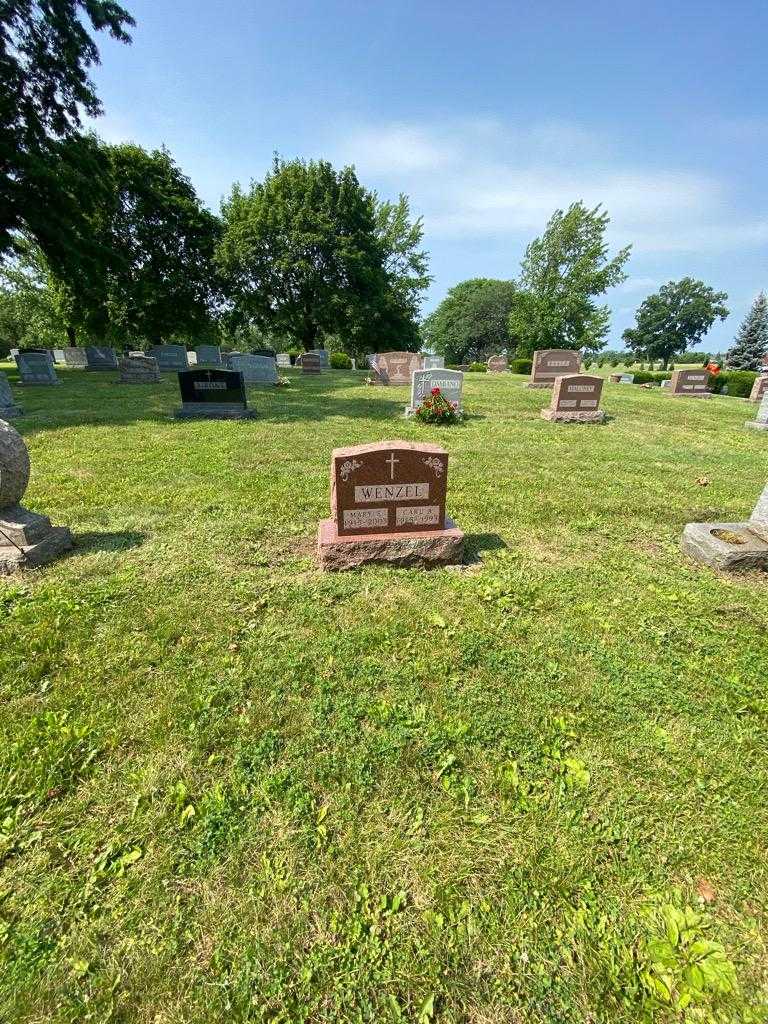 Carl A. Wenzel's grave. Photo 1