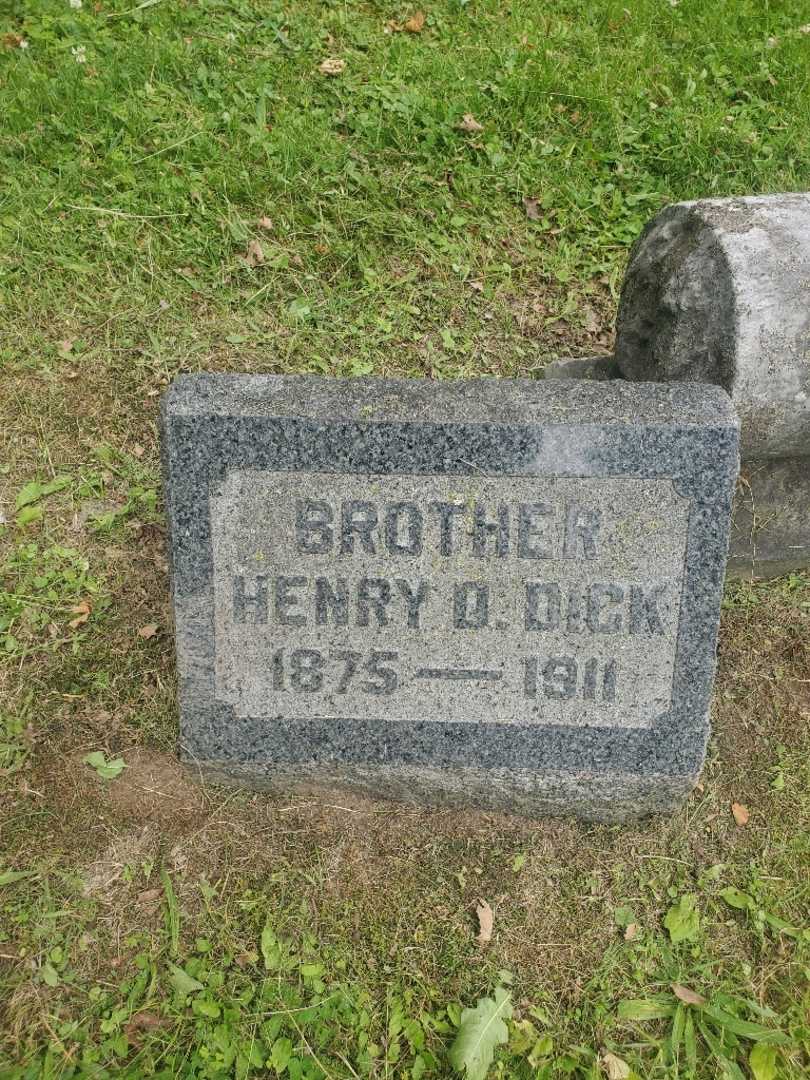 Henry D. Dick's grave. Photo 3