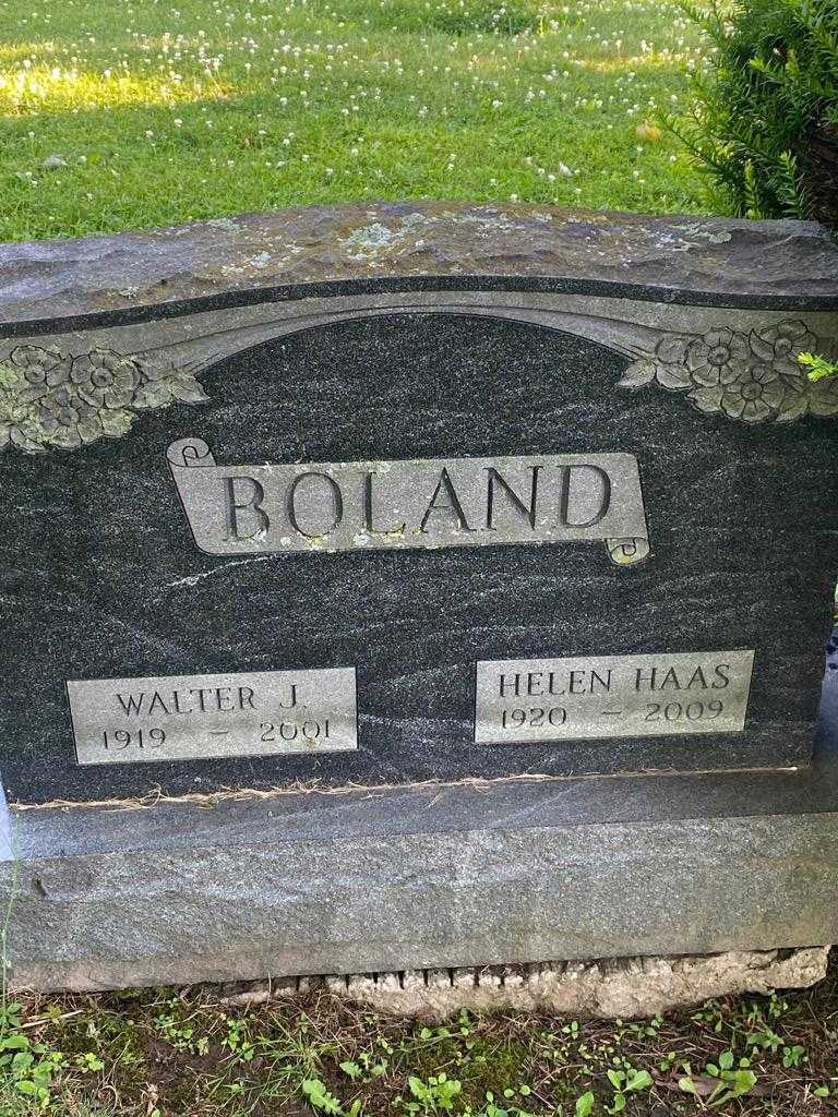 Walter J. Boland's grave. Photo 3